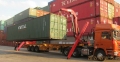 3 Axles Side Lifter Crane Container Trailer 