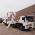 3 Axles Side Lifter Crane Container Trailer 