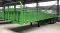 60 Tons Flatbed Semi Trailer With Side Wall For Ghana